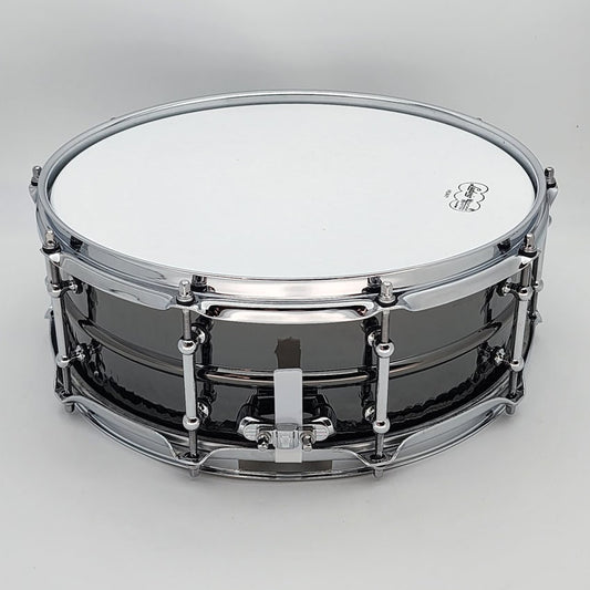 Used Ludwig Black Beauty Snare Drum 14x5 Hammered w/Tube Lugs - Very Good - Drum Center Of Portsmouth