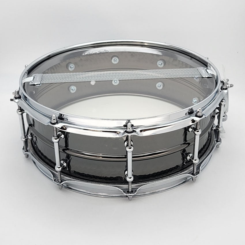 Used Ludwig Black Beauty Snare Drum 14x5 Hammered w/Tube Lugs - Very Good - Drum Center Of Portsmouth