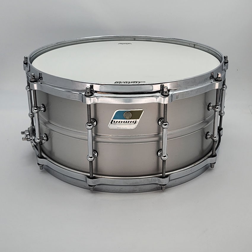 Used Ludwig Acrolite Snare Drum 14x6.5 w/ Tube Lugs & Die Cast Hoops - Very Good - Drum Center Of Portsmouth