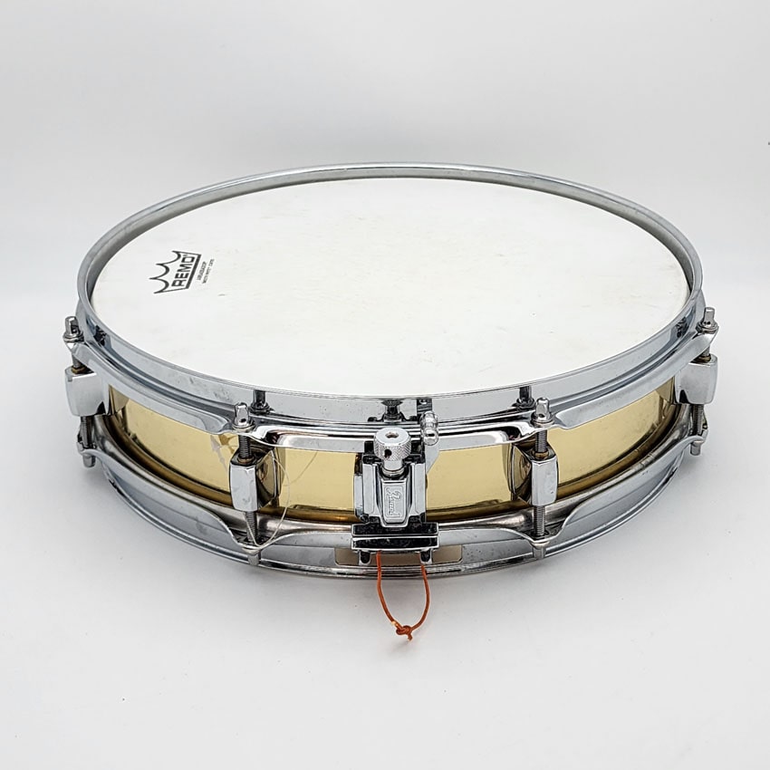 Used Pearl Brass Piccolo Snare Drum 13x3.5 - Very Good - Drum Center Of Portsmouth