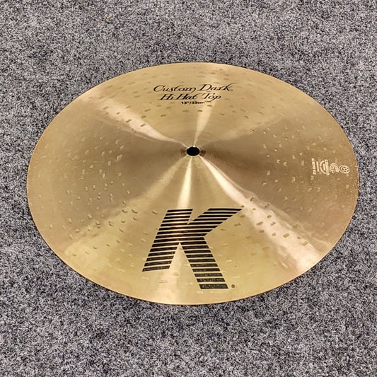Used Zildjian K Custom Dark Hi Hat Cymbal 13" TOP ONLY - Very Good - Drum Center Of Portsmouth
