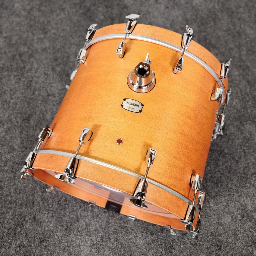 Used Yamaha Absolute Hybrid Maple 4pc Drum Set Vintage Natural - Excellent - Drum Center Of Portsmouth