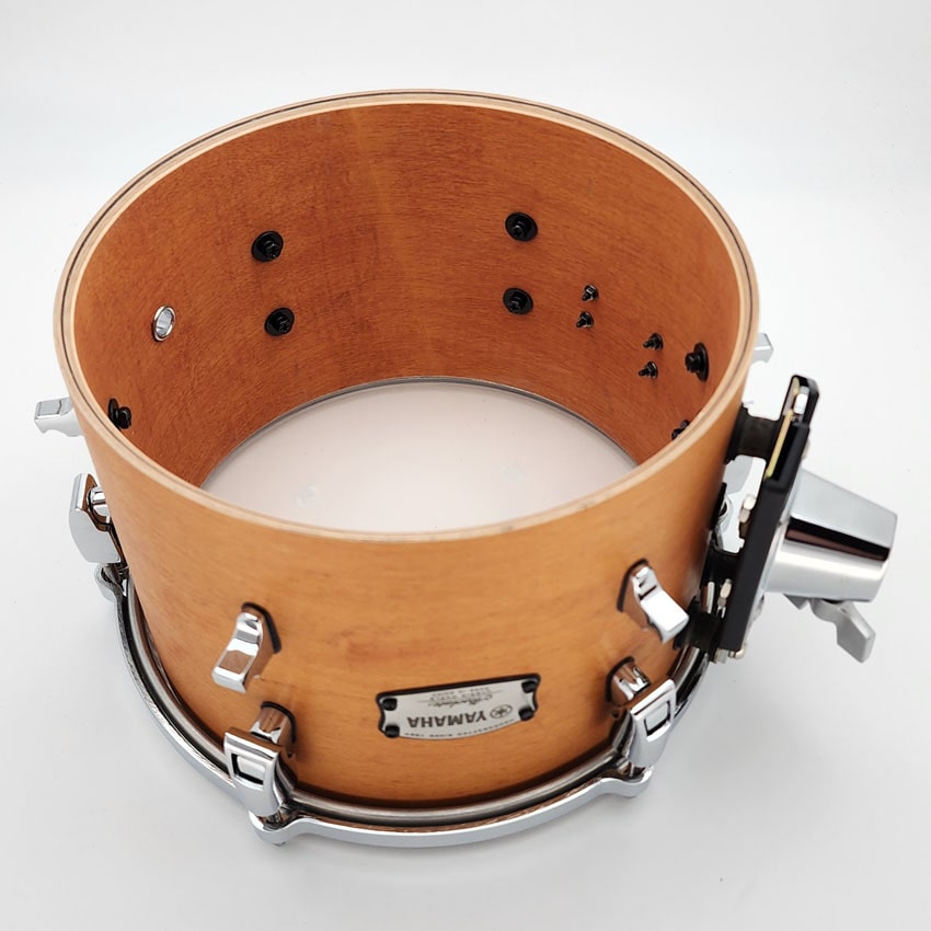 Used Yamaha Absolute Hybrid Maple 4pc Drum Set Vintage Natural - Excellent - Drum Center Of Portsmouth
