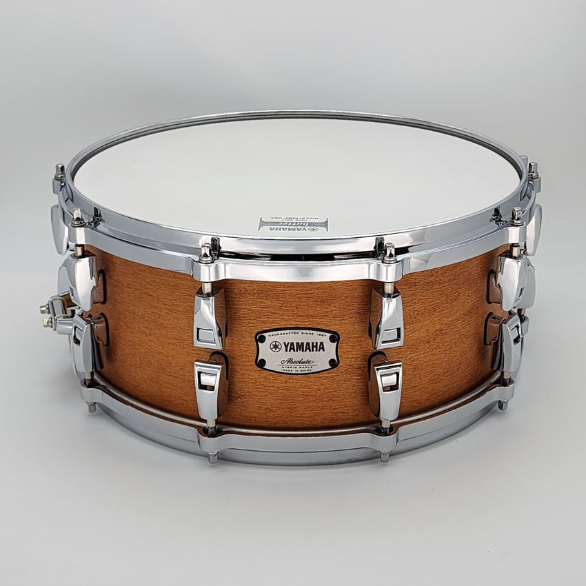 Used Yamaha Absolute Hybrid Maple Snare Drum 14x6 Vintage Natural - Excellent - Drum Center Of Portsmouth