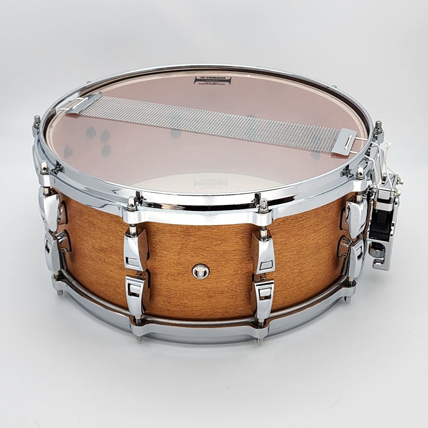 Used Yamaha Absolute Hybrid Maple Snare Drum 14x6 Vintage Natural - Excellent - Drum Center Of Portsmouth