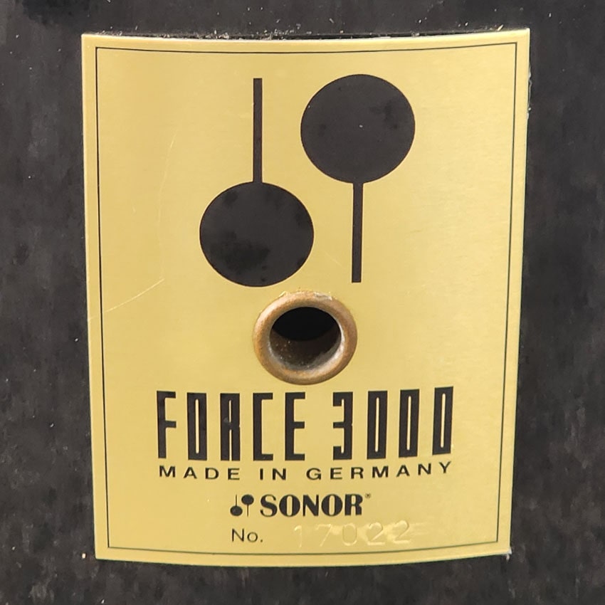 Used Vintage Sonor Force 3000 5pc Drum Set Black - Fair - Drum Center Of Portsmouth
