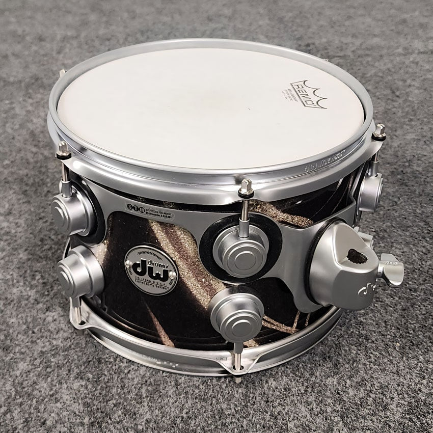 Used DW Collectors Maple 5pc Drum Set Black Glass Contrails w/Satin Hw - Very Good - Drum Center Of Portsmouth