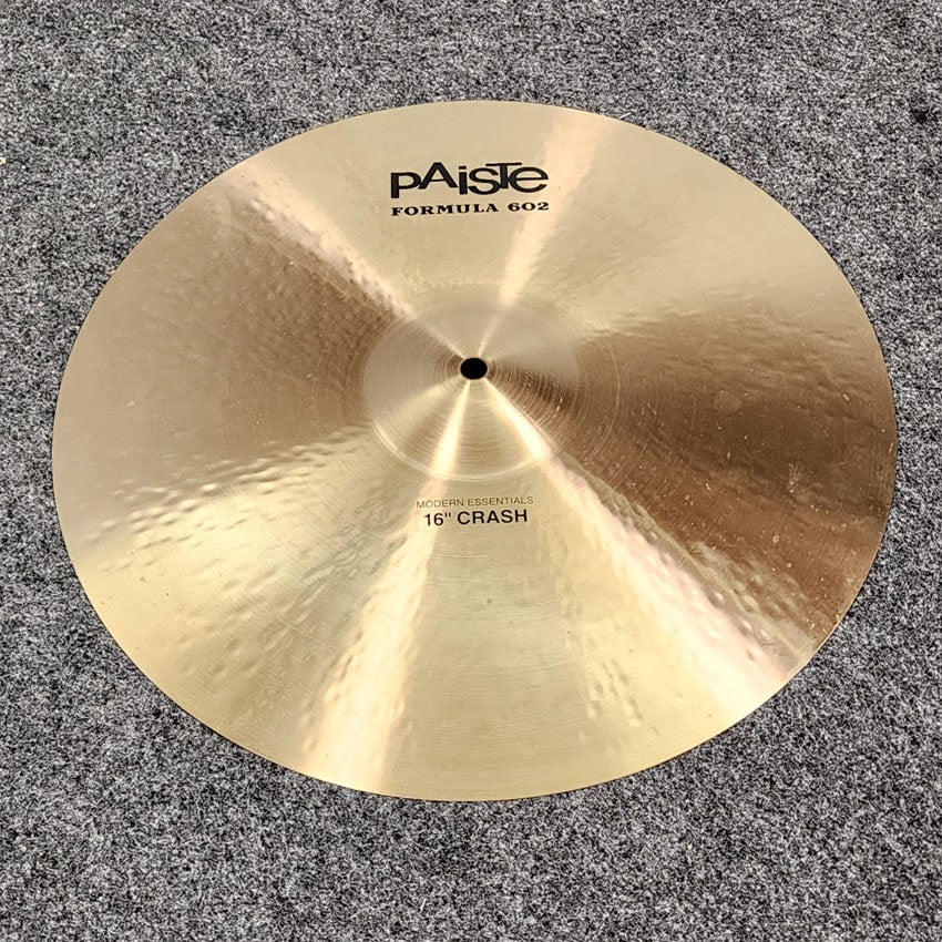 Used Paiste Formula 602 Modern Essentials Crash Cymbal 16" - Very Good - Drum Center Of Portsmouth
