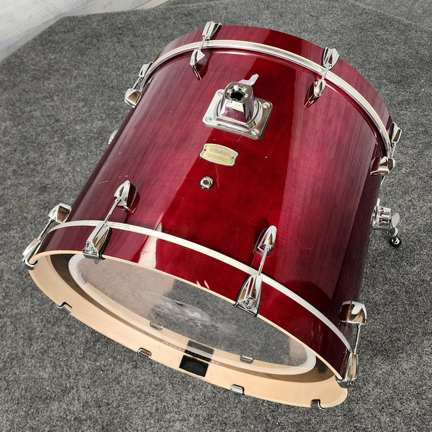 Used Yamaha Stage Custom Birch 6pc Drum Set Cranberry Red - Good - Drum Center Of Portsmouth