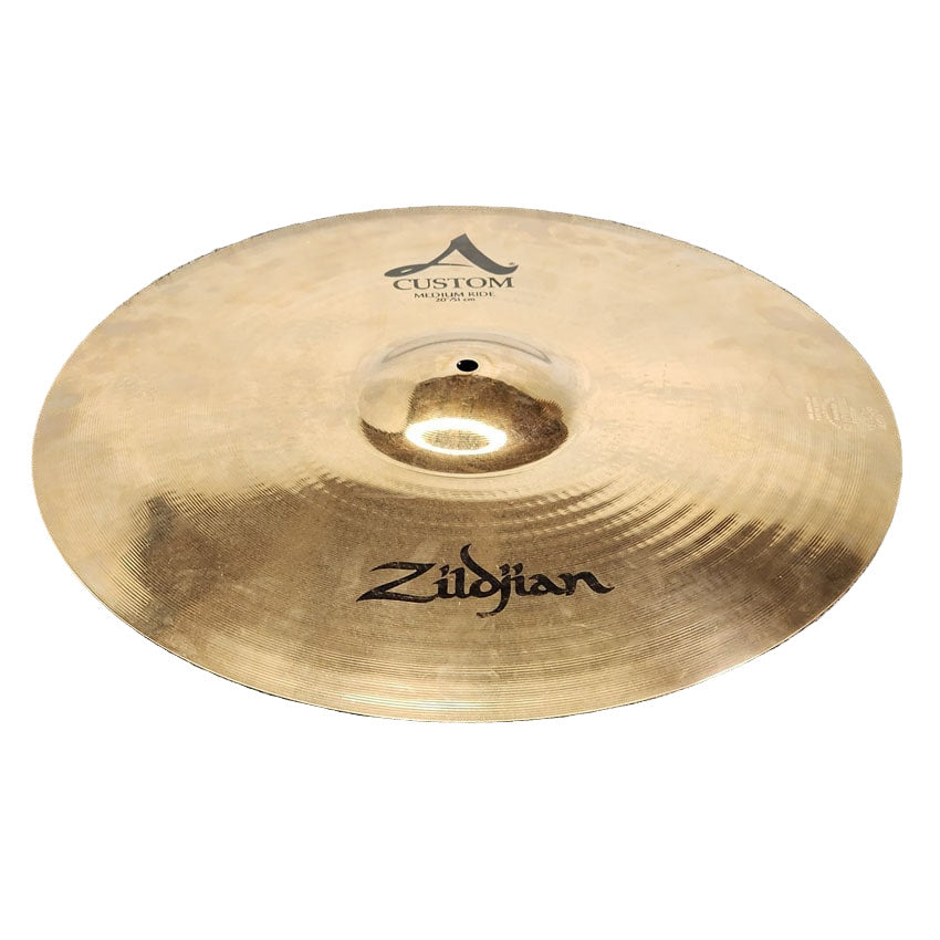 Used Zildjian A Custom Medium Ride Cymbal 20" - Good - Drum Center Of Portsmouth