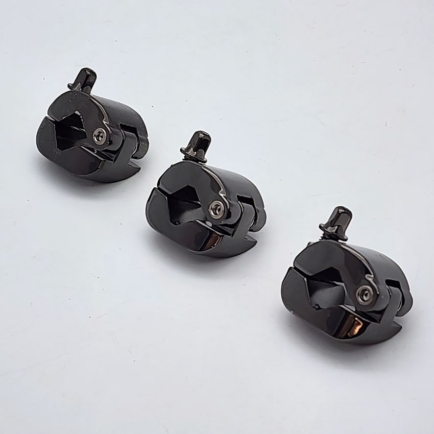 Used DW Memory Lock 1/2" for New TB12, Black Nickel (Set of 3) - Fair - Drum Center Of Portsmouth