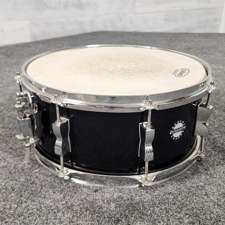 Used Ludwig Accent 5pc Drum Set Black Sparkle - Fair - Drum Center Of Portsmouth