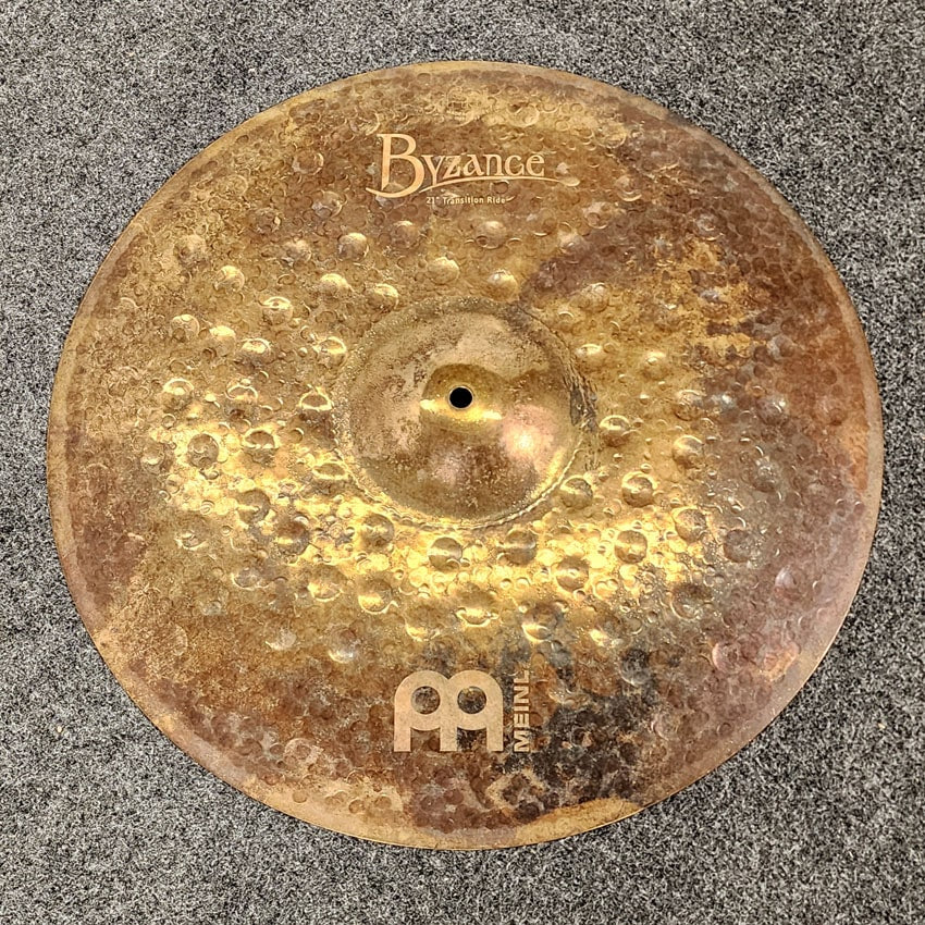 Used Meinl Byzance Mike Johnston Transition Ride Cymbal 21" 2322g - Very Good - Drum Center Of Portsmouth