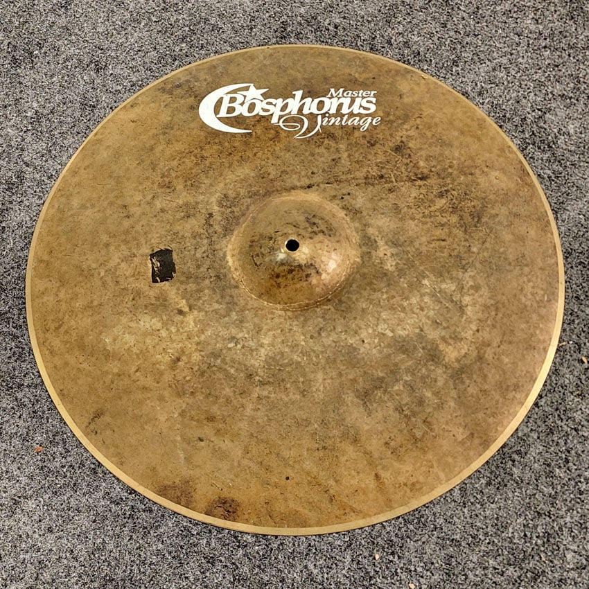 Used Bosphorus Masters Series Vintage Ride Cymbal 20" 1600 grams - Very Good - Drum Center Of Portsmouth