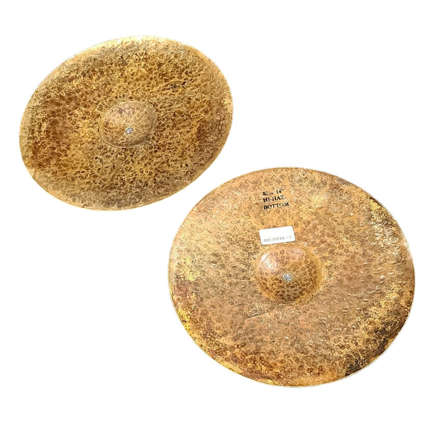 Used Grand Master (Heather Stine Mod) Heavy Hi Hat Cymbals 14" 1085/1247 grams - Drum Center Of Portsmouth