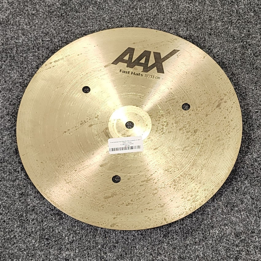 Used Sabian Fast Hats Hi Hat Cymbal BOTTOM ONLY 13" 1450g - Very Good - Drum Center Of Portsmouth