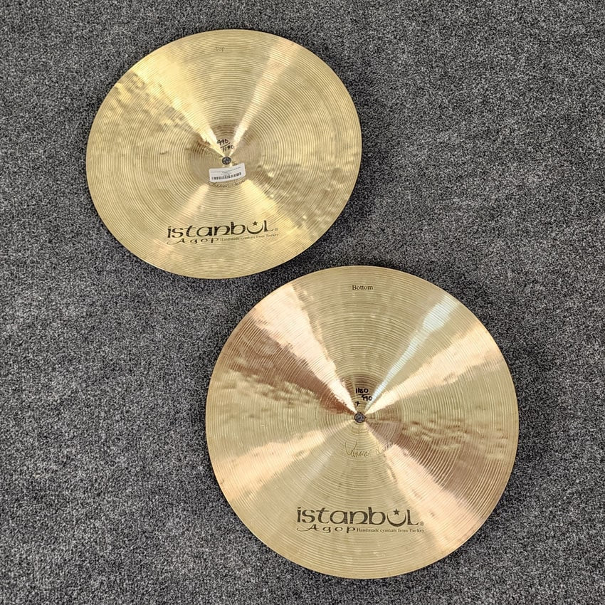 Used Istanbul Agop Traditional Jazz Hi Hat Cymbals 15" - Very Good - Drum Center Of Portsmouth