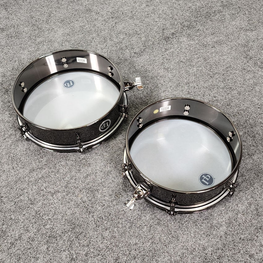 Used LP Timbale Set Black Nickel - Very Good - Drum Center Of Portsmouth