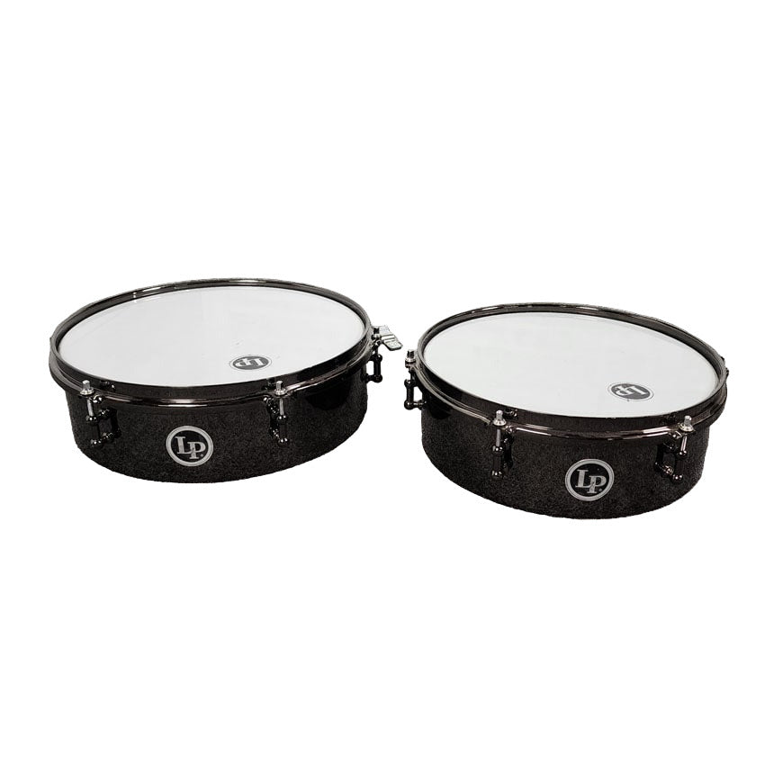 Used LP Timbale Set Black Nickel - Very Good - Drum Center Of Portsmouth