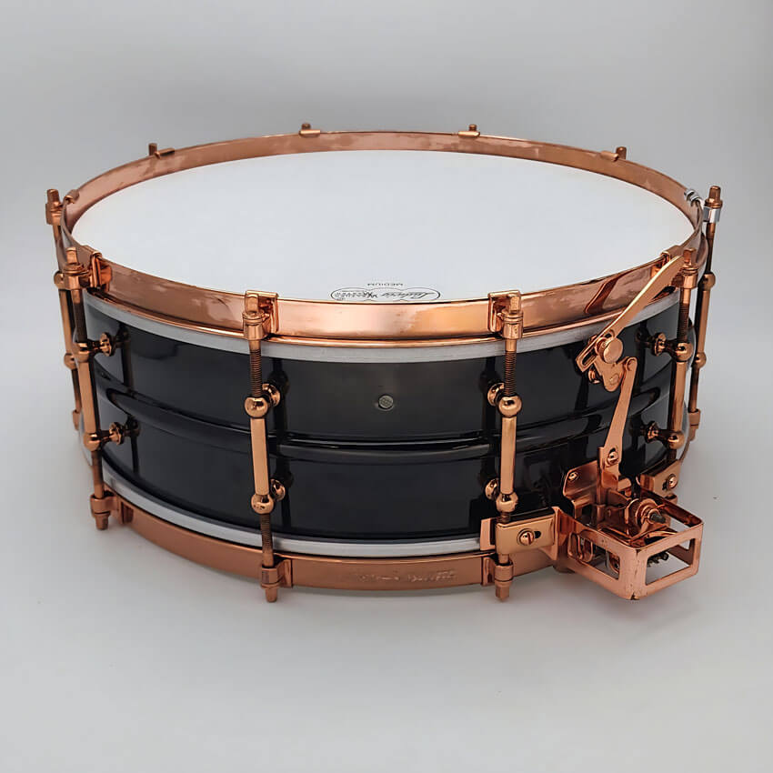 Used Vintage Ludwig "Super Ludwig" Snare Drum 14x5 Copper Hw w/Case - Good - Drum Center Of Portsmouth