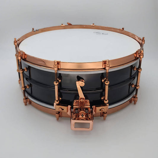 Used Vintage Ludwig "Super Ludwig" Snare Drum 14x5 Copper Hw w/Case - Good - Drum Center Of Portsmouth