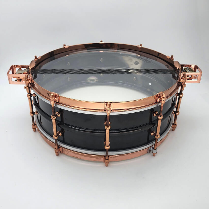 Used Vintage Ludwig "Super Ludwig" Snare Drum 14x5 Copper Hw w/Case - Good - Drum Center Of Portsmouth