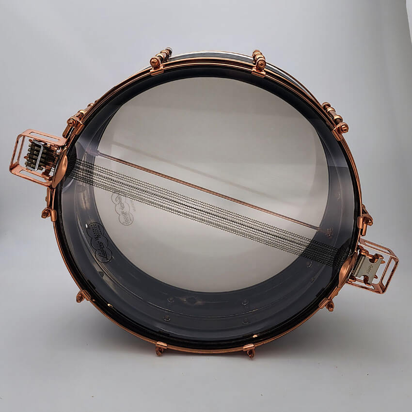 Used Vintage Ludwig "Super Ludwig" Snare Drum 14x5 Copper Hw w/Case - Good - Drum Center Of Portsmouth