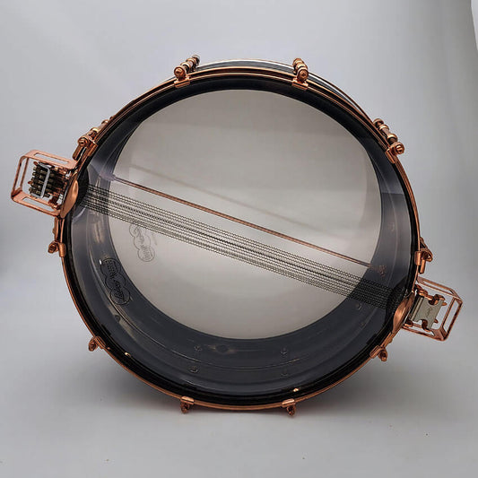 Used Vintage Ludwig "Super Ludwig" Snare Drum 14x5 Copper Hw w/Case - Good - Drum Center Of Portsmouth