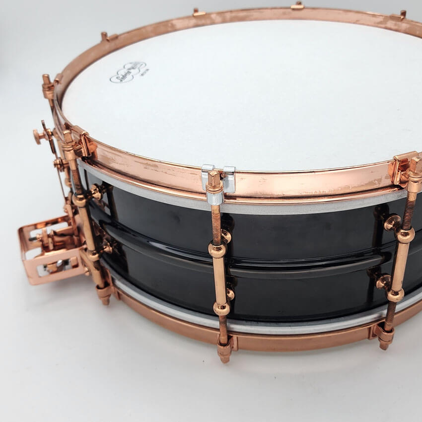 Used Vintage Ludwig "Super Ludwig" Snare Drum 14x5 Copper Hw w/Case - Good - Drum Center Of Portsmouth