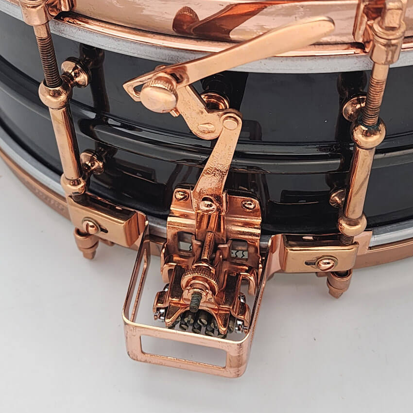 Used Vintage Ludwig "Super Ludwig" Snare Drum 14x5 Copper Hw w/Case - Good - Drum Center Of Portsmouth