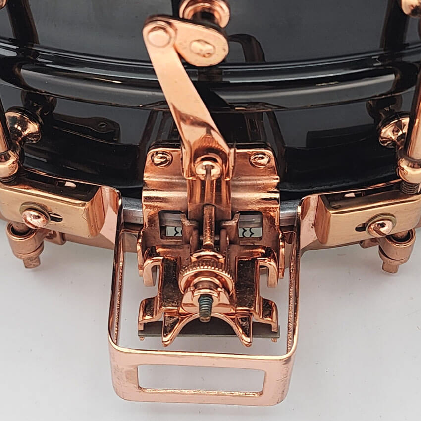 Used Vintage Ludwig "Super Ludwig" Snare Drum 14x5 Copper Hw w/Case - Good - Drum Center Of Portsmouth