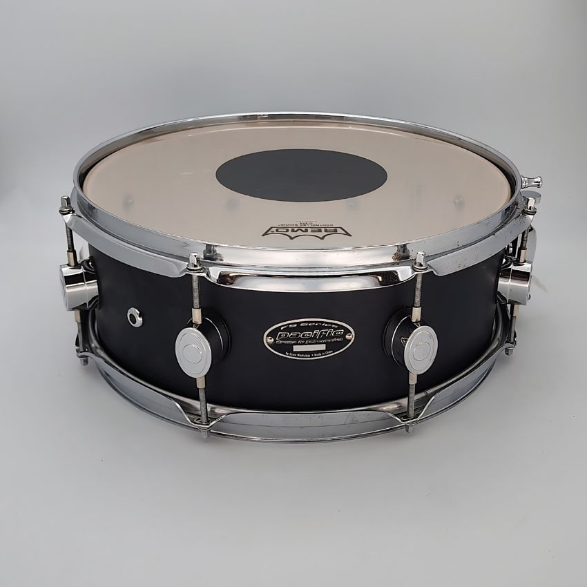 Used Pacific FS Snare Drum 14x5.5 Satin Black - Very Good - Drum Center Of Portsmouth