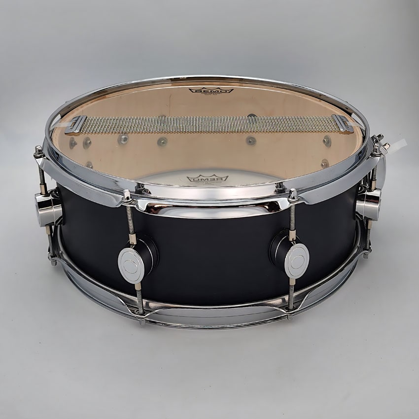 Used Pacific FS Snare Drum 14x5.5 Satin Black - Very Good - Drum Center Of Portsmouth
