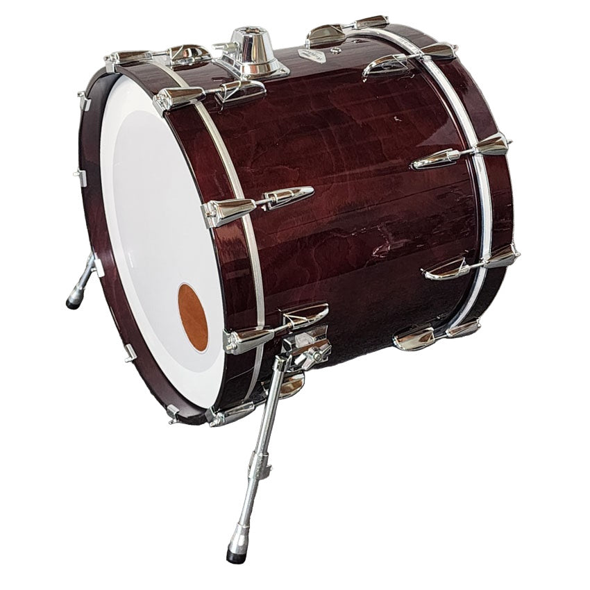 Used Yamaha Beech Custom Bass Drum 20x16 Brown Gloss MIJ - Good - Drum Center Of Portsmouth