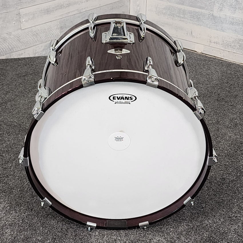 Used Yamaha Beech Custom Bass Drum 20x16 Brown Gloss MIJ - Good - Drum Center Of Portsmouth