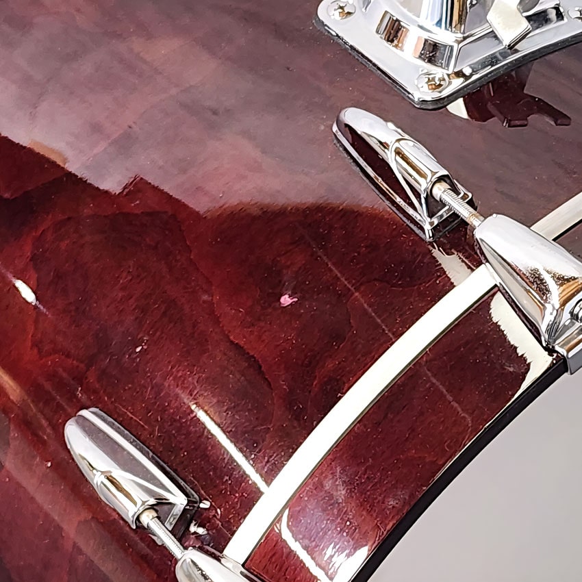 Used Yamaha Beech Custom Bass Drum 20x16 Brown Gloss MIJ - Good - Drum Center Of Portsmouth