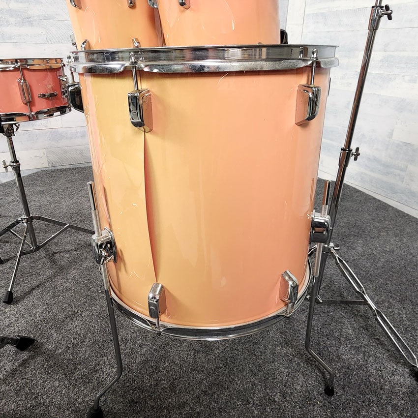 Used Peace 5pc Drum Set Compete w/Cymbals & Hw, Pink - Fair - Drum Center Of Portsmouth