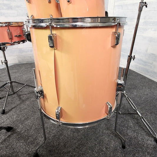 Used Peace 5pc Drum Set Compete w/Cymbals & Hw, Pink - Fair - Drum Center Of Portsmouth