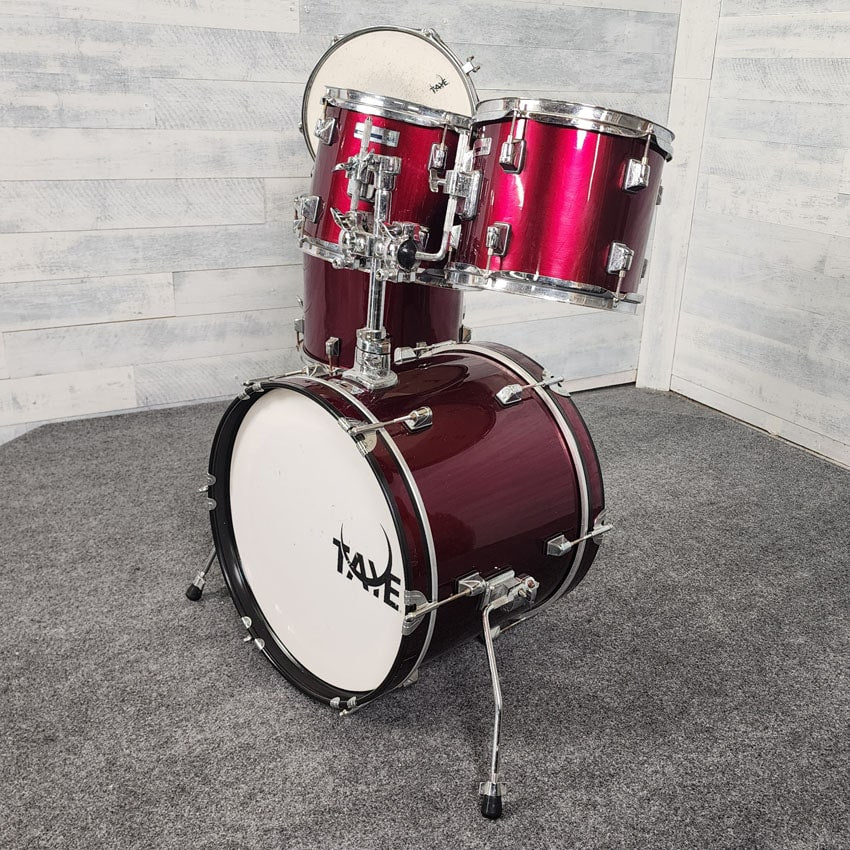Used Taye Spotlight 5pc Drum Set Cranberry Red - Fair - Drum Center Of Portsmouth
