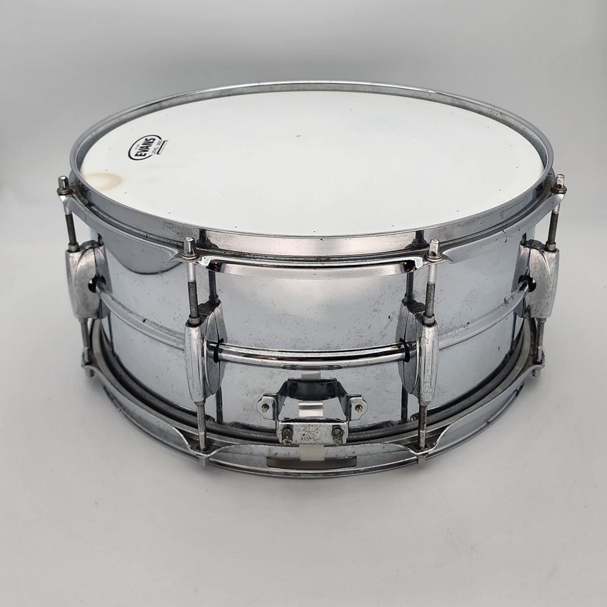 Used Ludwig Rocker Steel Snare Drum 14x6.5 - Fair - Drum Center Of Portsmouth