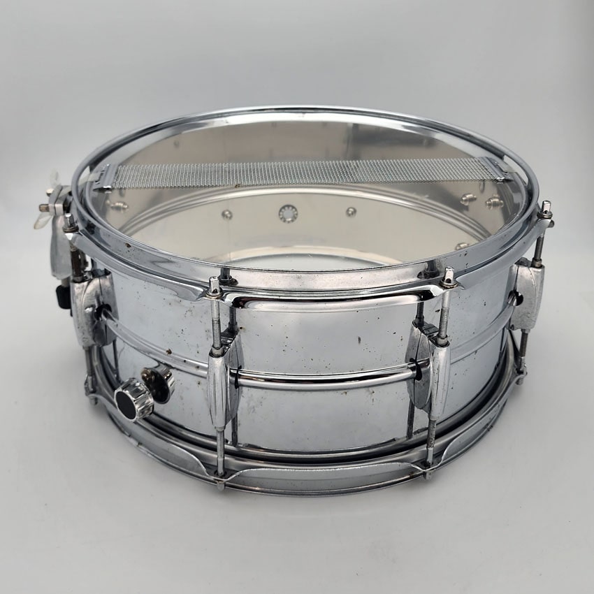 Used Ludwig Rocker Steel Snare Drum 14x6.5 - Fair - Drum Center Of Portsmouth