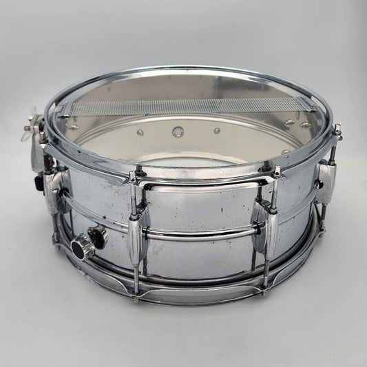 Used Ludwig Rocker Steel Snare Drum 14x6.5 - Fair - Drum Center Of Portsmouth