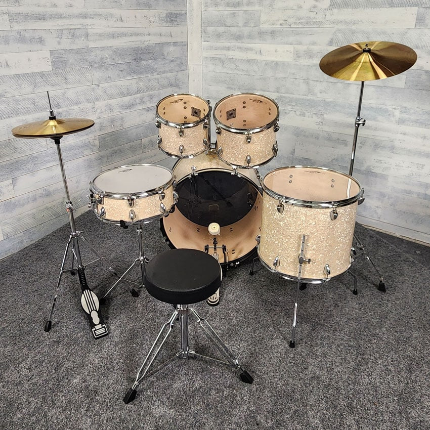 Used Percussion Plus 5pc Drum Set Compete w/Cymbals & Hw, WMP - Very Good - Drum Center Of Portsmouth