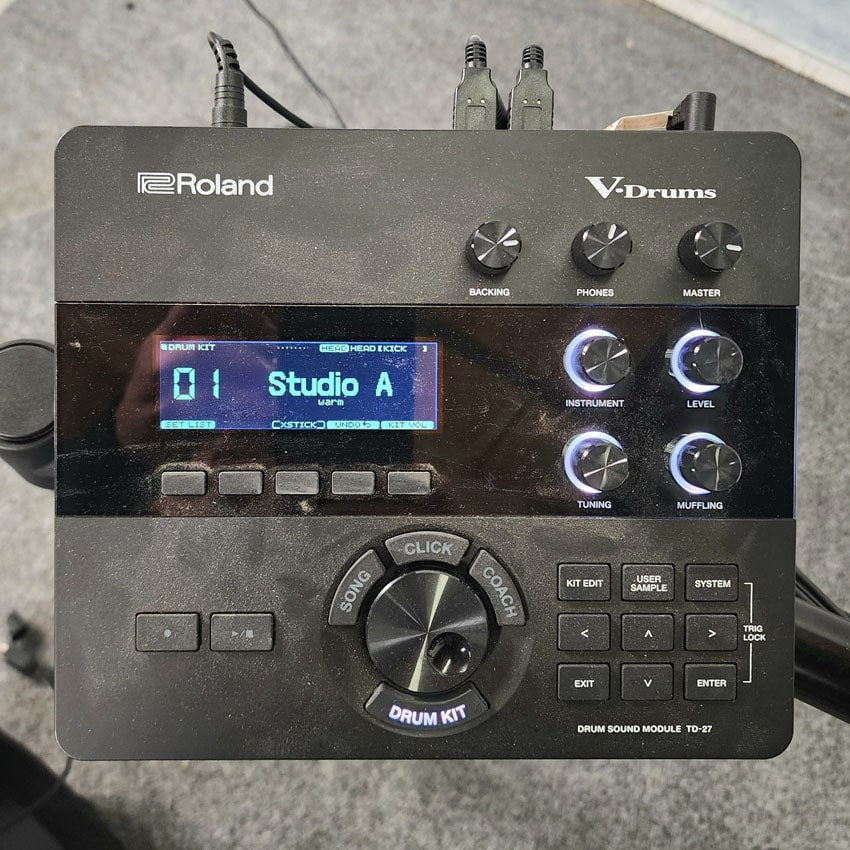 Used Roland V Drums TD27KV Electronic Drum Set - Very Good - Drum Center Of Portsmouth