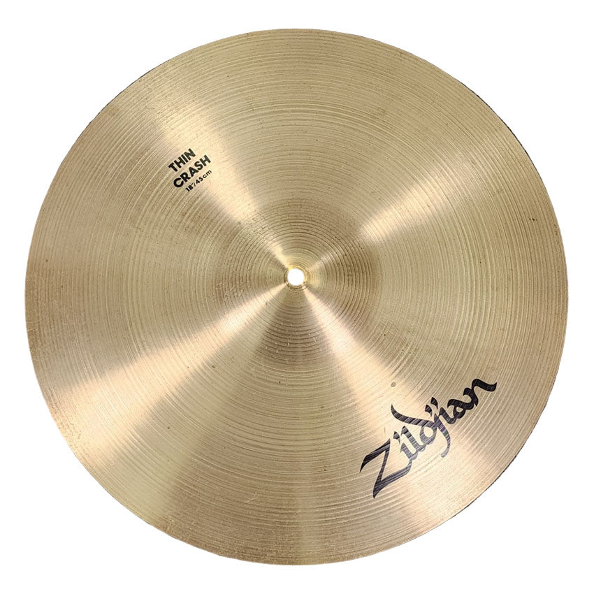 Used Zildjian A Thin Crash Cymbal 18" - Good - Drum Center Of Portsmouth