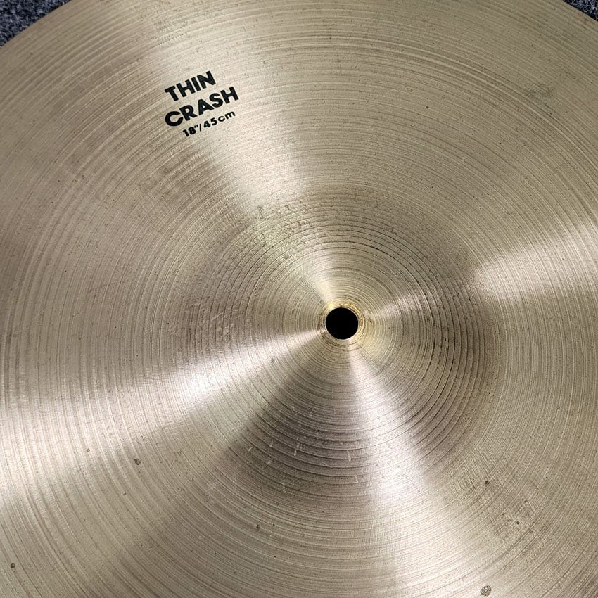 Used Zildjian A Thin Crash Cymbal 18" - Good - Drum Center Of Portsmouth