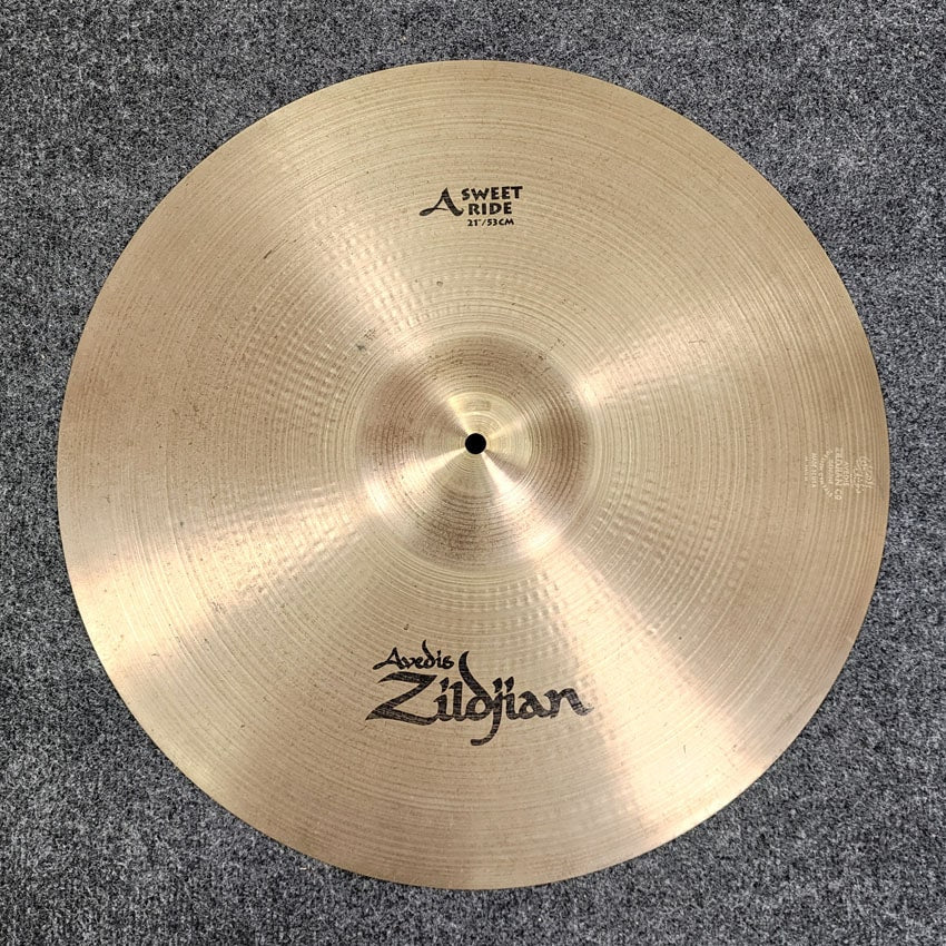 Used Zildjian A Sweet Ride Cymbal 21" - Good - Drum Center Of Portsmouth