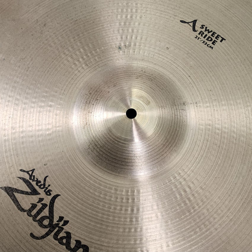 Used Zildjian A Sweet Ride Cymbal 21" - Good - Drum Center Of Portsmouth