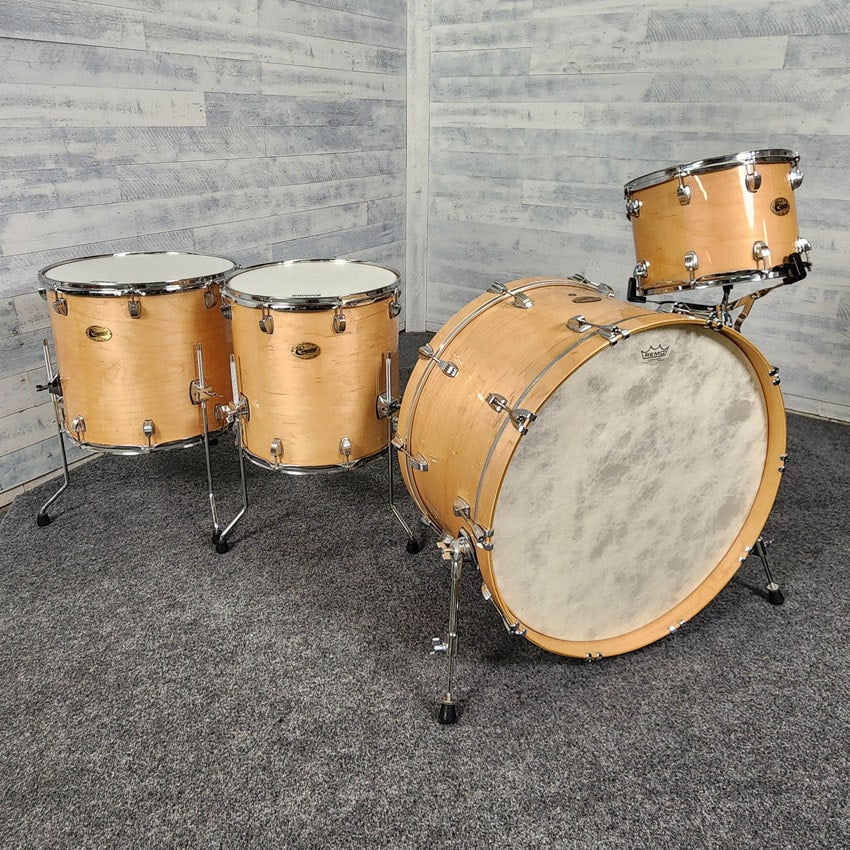 Used Ludwig Centennial Zep 4pc Drum Set Natural Gloss - Good - Drum Center Of Portsmouth