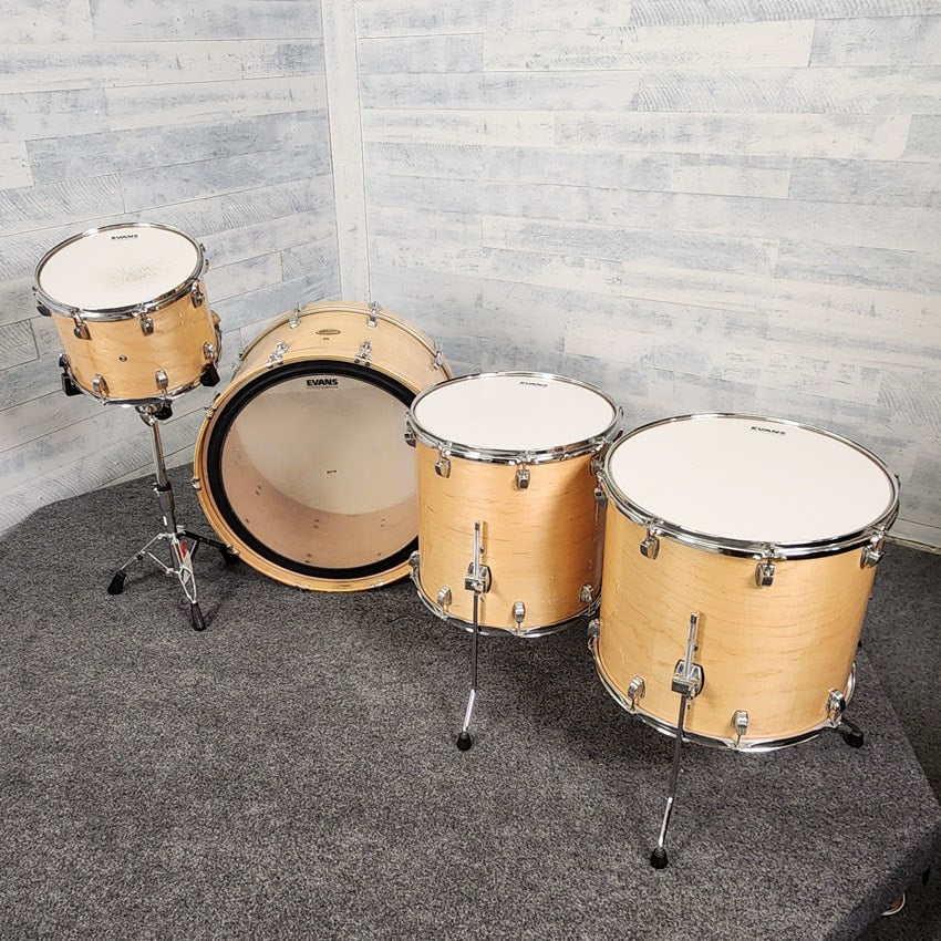 Used Ludwig Centennial Zep 4pc Drum Set Natural Gloss - Good - Drum Center Of Portsmouth